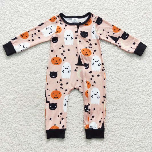 LR0474 cartoon halloween long sleeve girl romper 20230722 RTS