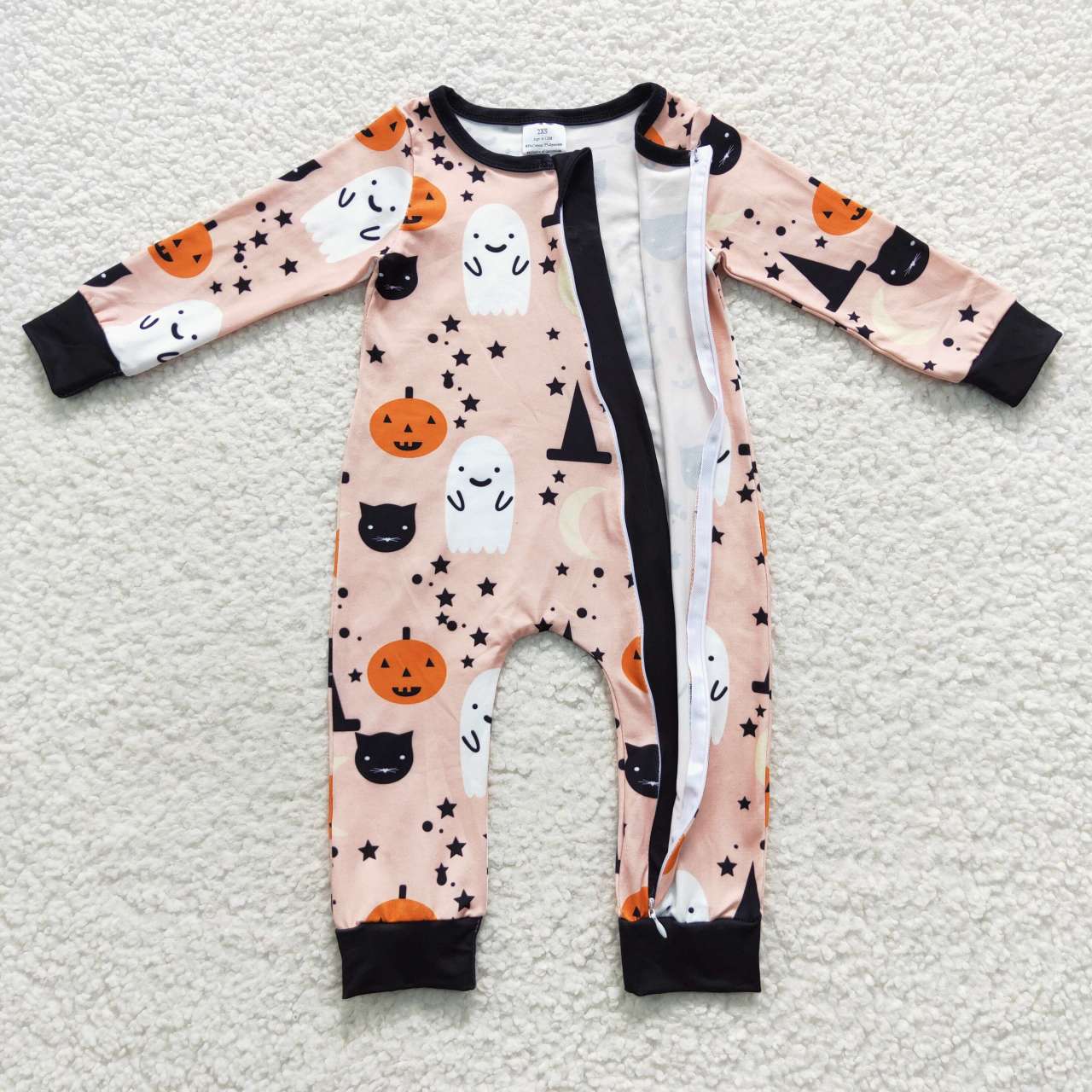 LR0474 cartoon halloween long sleeve girl romper 20230722 RTS