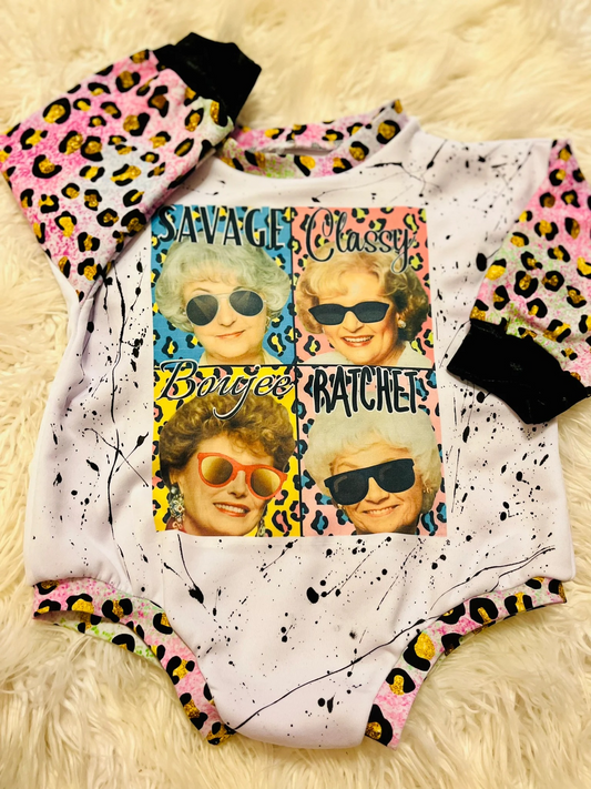 LR0535 preorder Grandmas bubble romper long sleeve girl romper 20230722