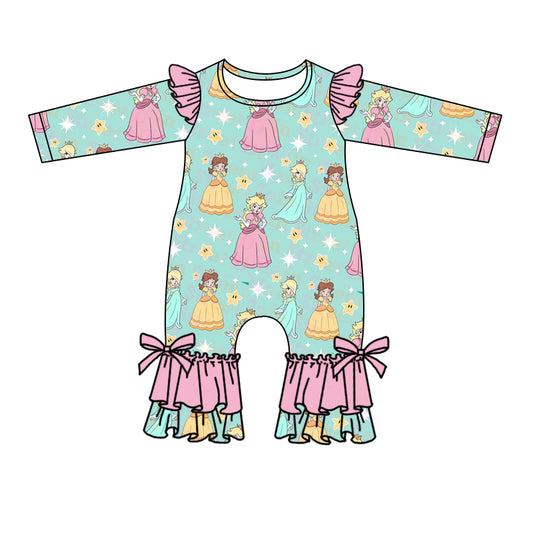 LR0561 princess snap long sleeve girl romper 20230722 preorder