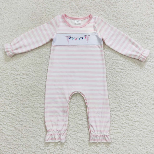 LR0582 long sleeve Christmas lights girl romper 20231004 RTS