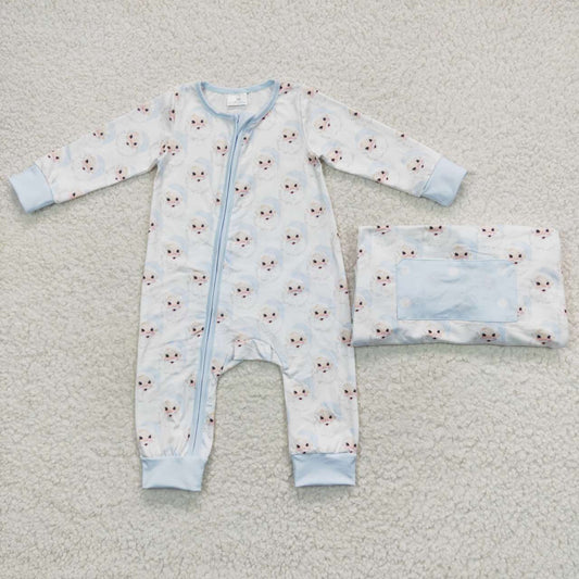 LR0585 long sleeve Christmas boy romper RTS 20231013