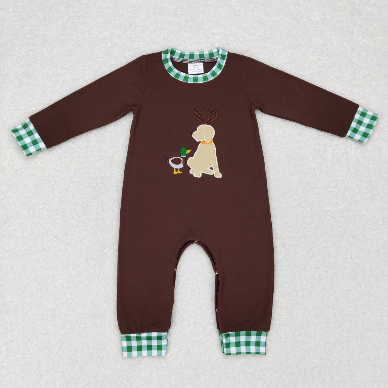 LR0591 Christmas dog deer long sleeve boy romper 20231010 RTS