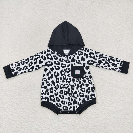 LR0595 RTS cow hoodies boy leopard romper 20231005