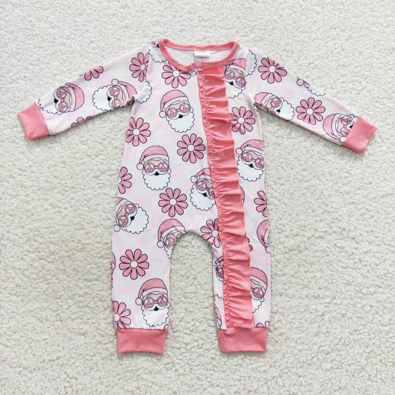 LR0615 long sleeve Christmas Santa girl romper 20230913 RTS