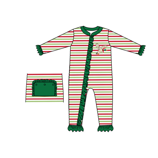 LR0668 preorder duck long sleeve zip girl romper 20230823
