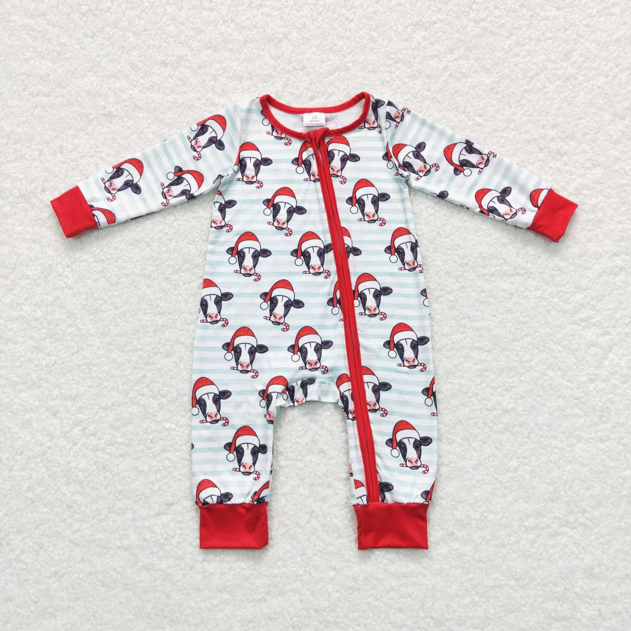 LR0700 Christmas tree longsleeve girl romper 20231024 RTS