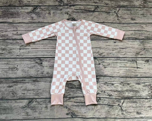 LR0809 western checkerboard long sleeve boy romper 20231124 RTS