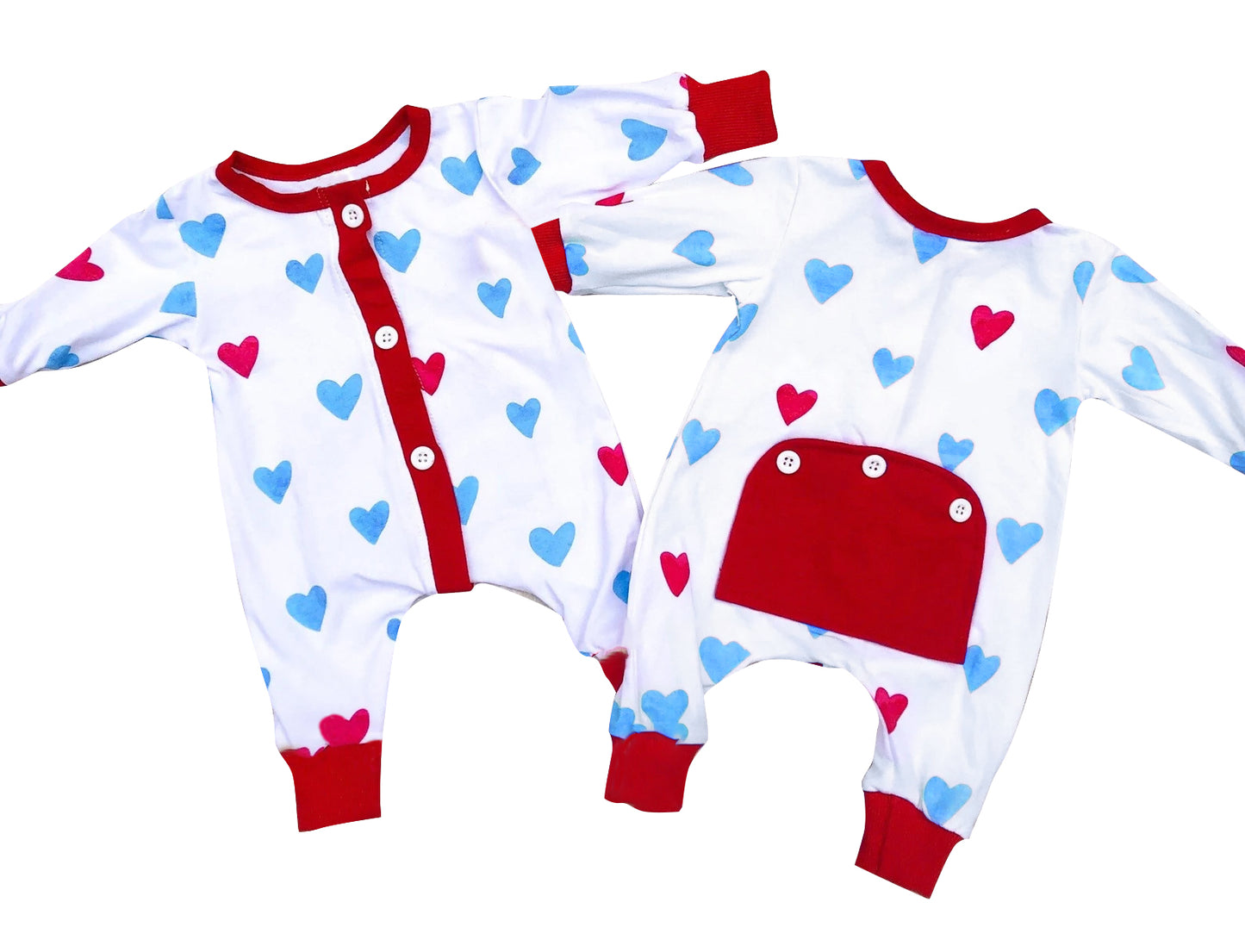 LR0826 long sleeve love valentine's heart girl cow romper preorder 20231102