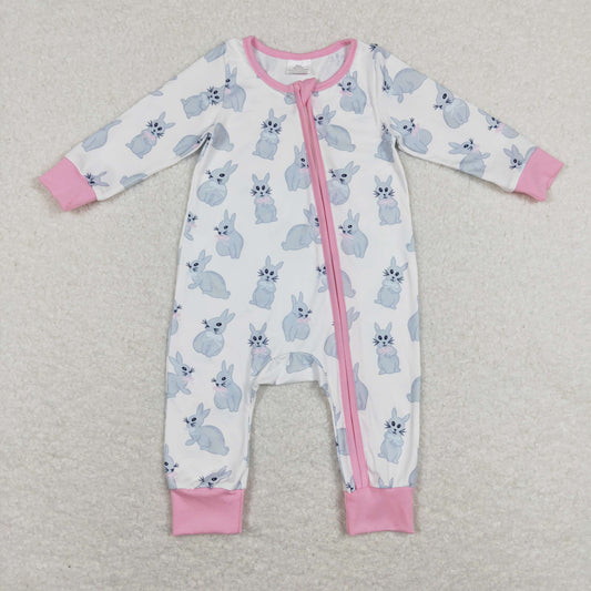 LR0836 rabbit Easter girl romper 202312 rts