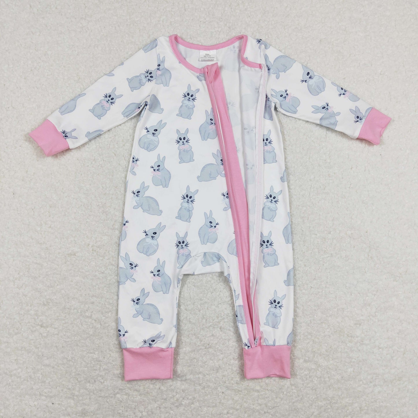 LR0836 rabbit Easter girl romper 202312 rts