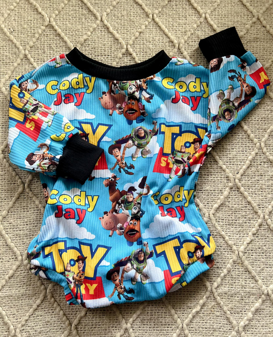 LR0913 western toy story boy romper 202401 preorder