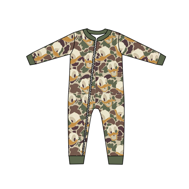 LR0962 duck cartoon camo boy romper 202404 preorder