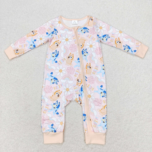 LR0976 bluey girl boy romper 202406 RTS