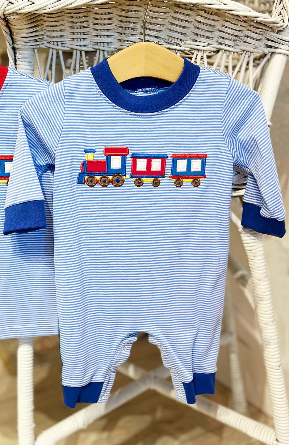LR0997  train boy romper 202405 preorder