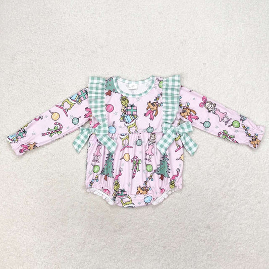 LR0998 Christmas grinch girl romper 202406 RTS