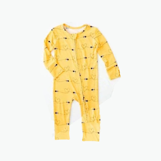 LR1000 yellow heart boy romper 202405 preorder