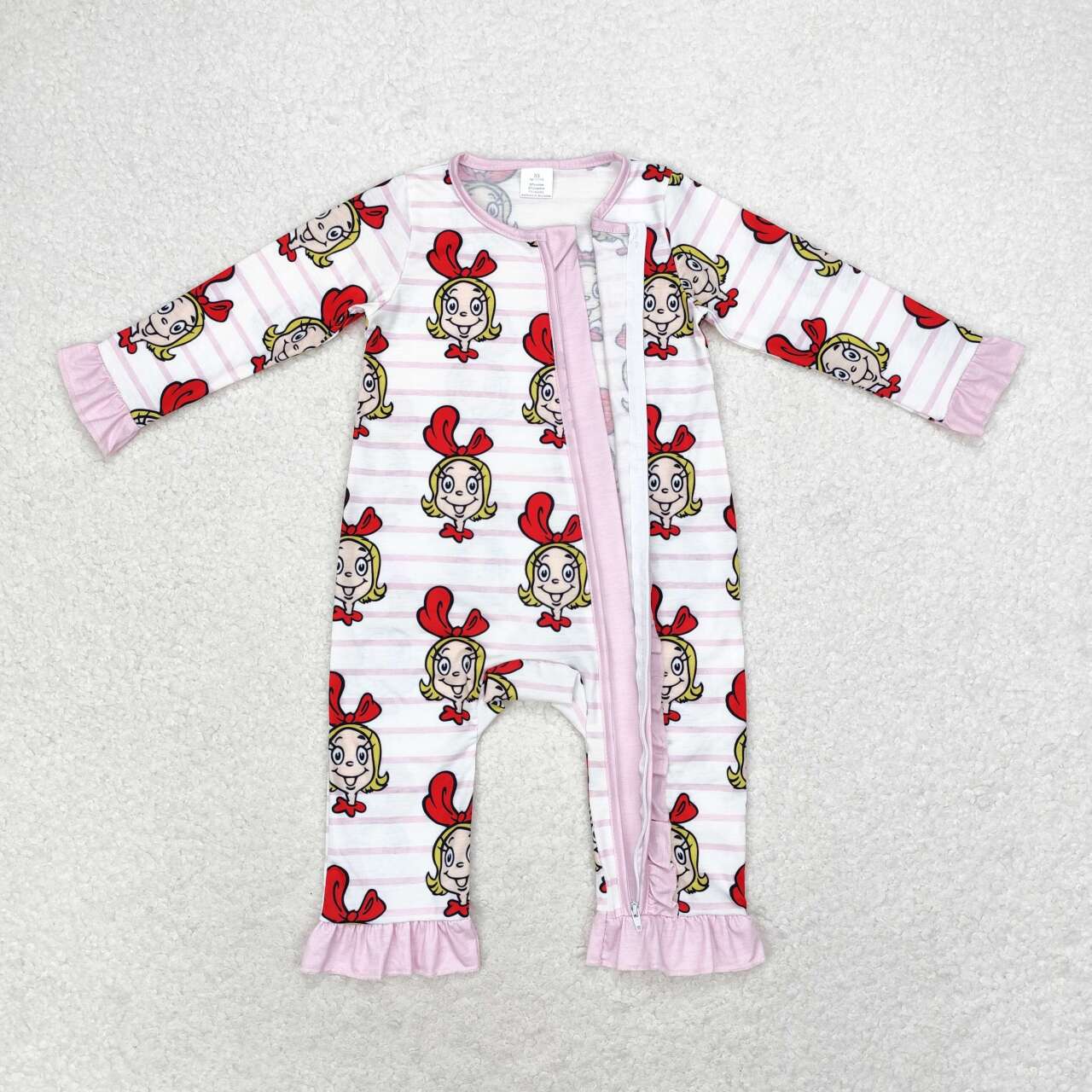 LR1001 Bamboo candy lou cartoon romper 202406 RTS