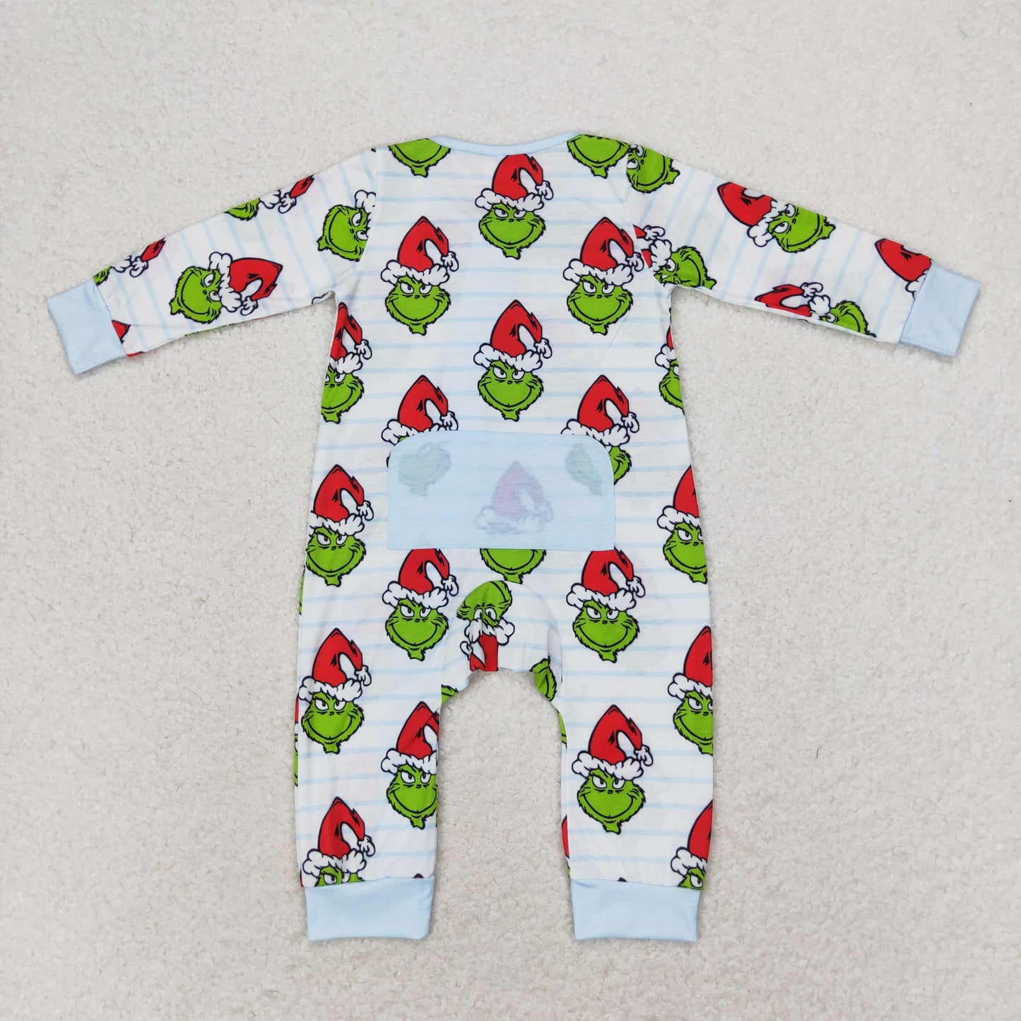 LR1002  cotton bamboo Christmas grinch cartoon romper 202406 RTS