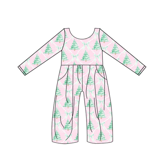 LR1020 preorder Christmas long sleeve girl jumpsuit overall 202405