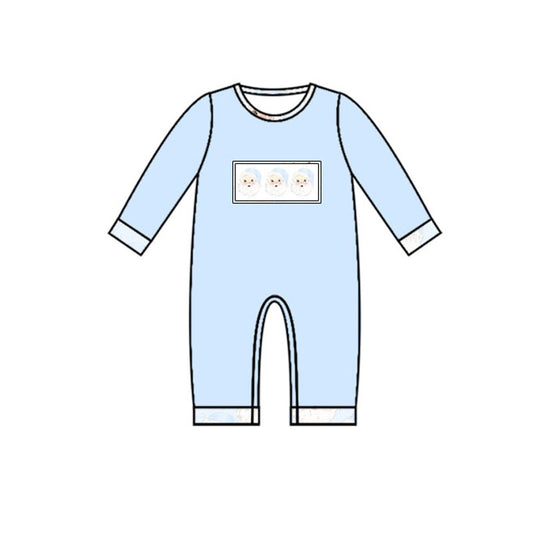 LR1053 Christmas santa western boy kids romper 202405 preorder