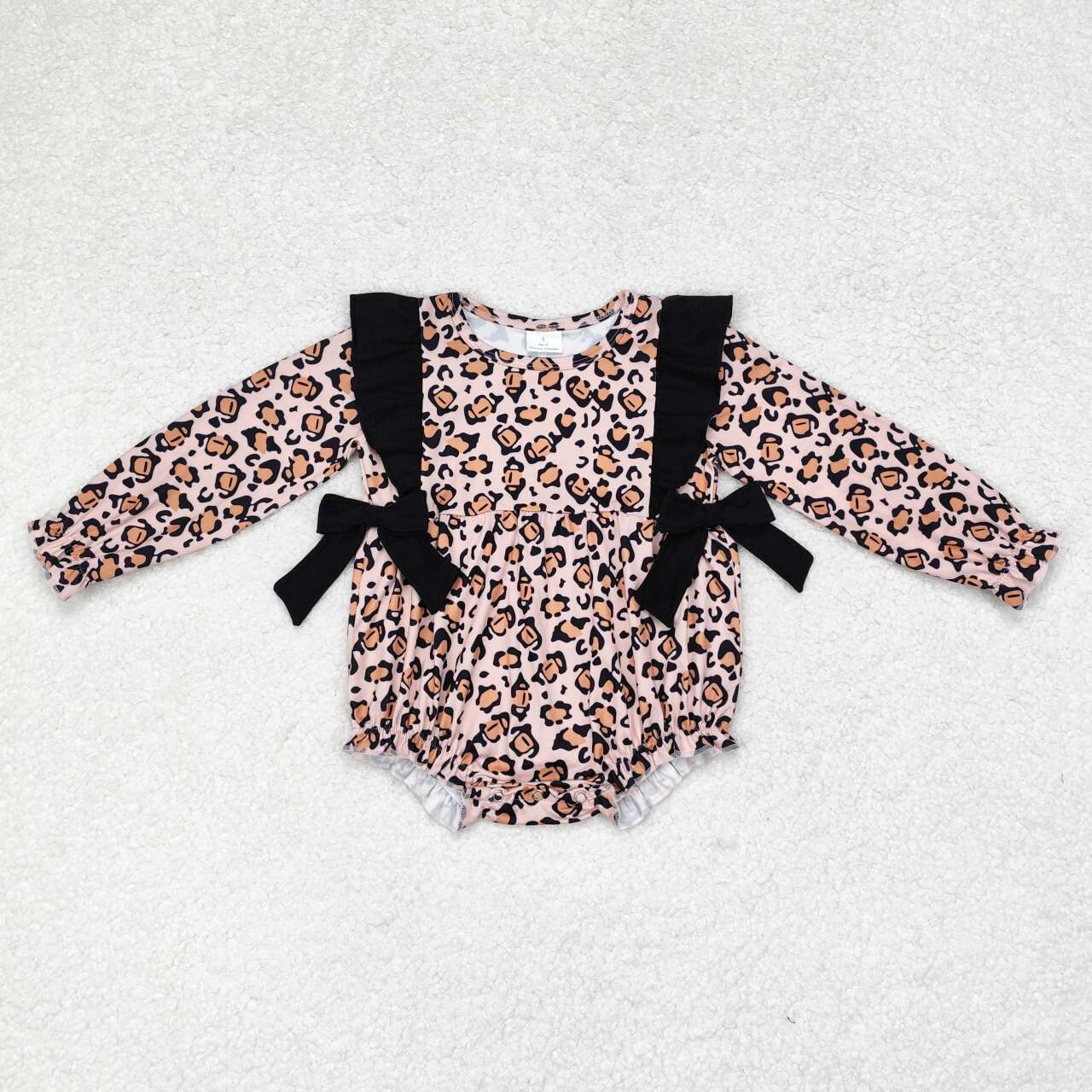 LR1071 leopard girl romper 202407  sibling RTS