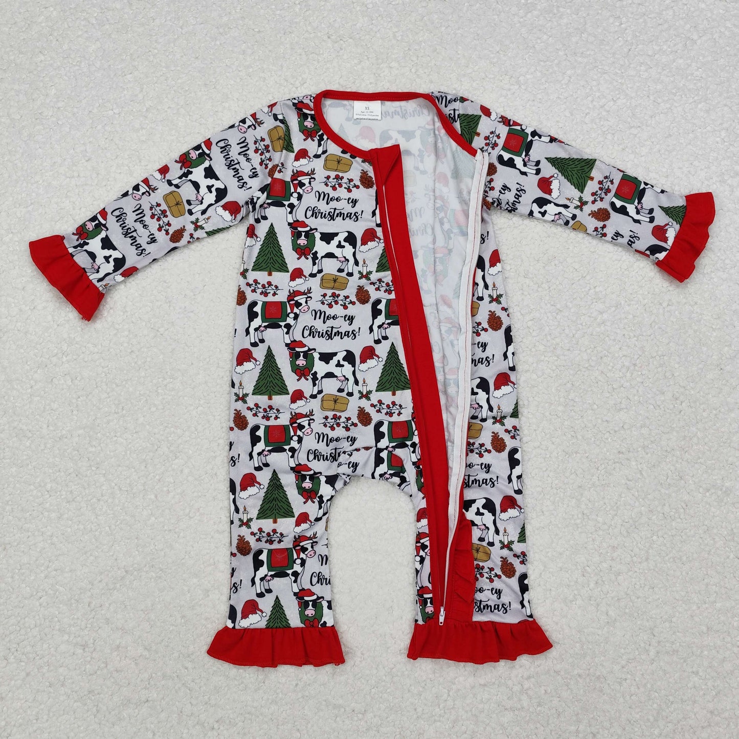 LR1074 Christmas tree girl romper 202411 RTS  sibling