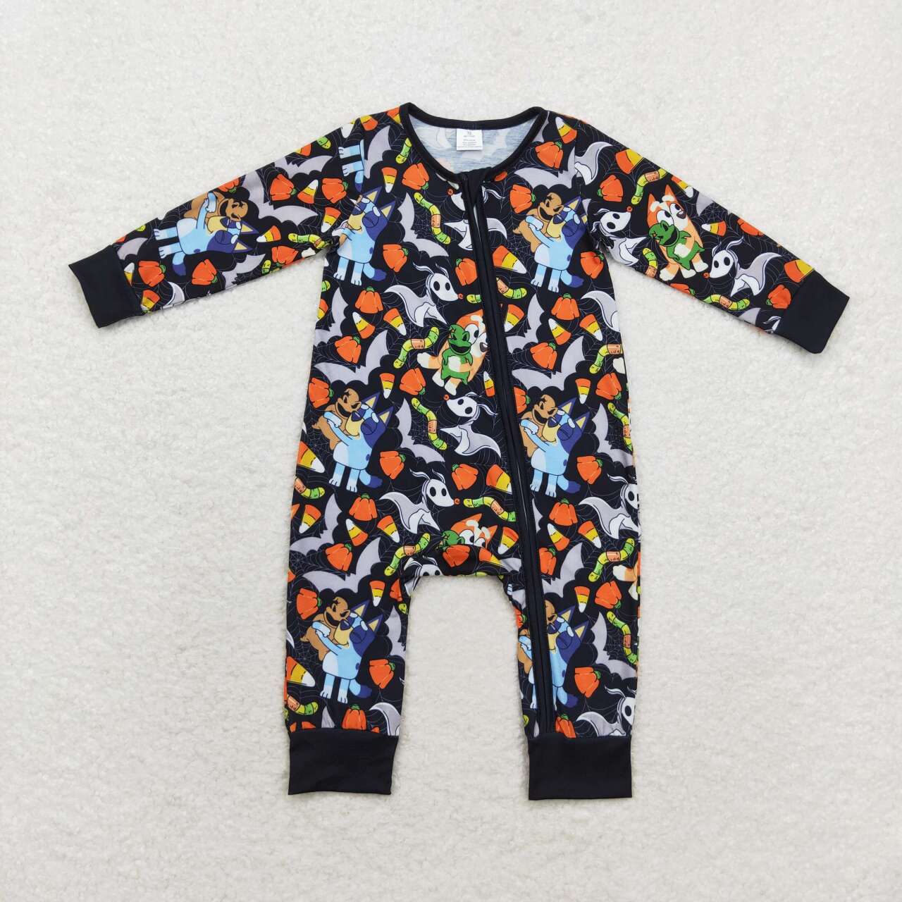 LR1077 BAMBOO  bluey dog Halloween boy romper 202408 sibling