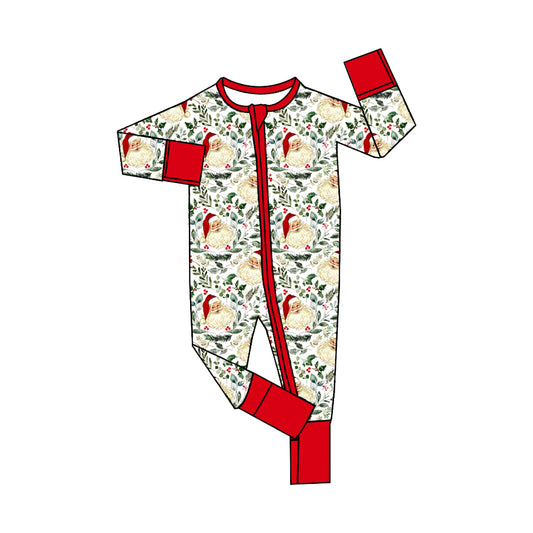 LR1080 Christmas santa girl romper 202406 preorder sibling