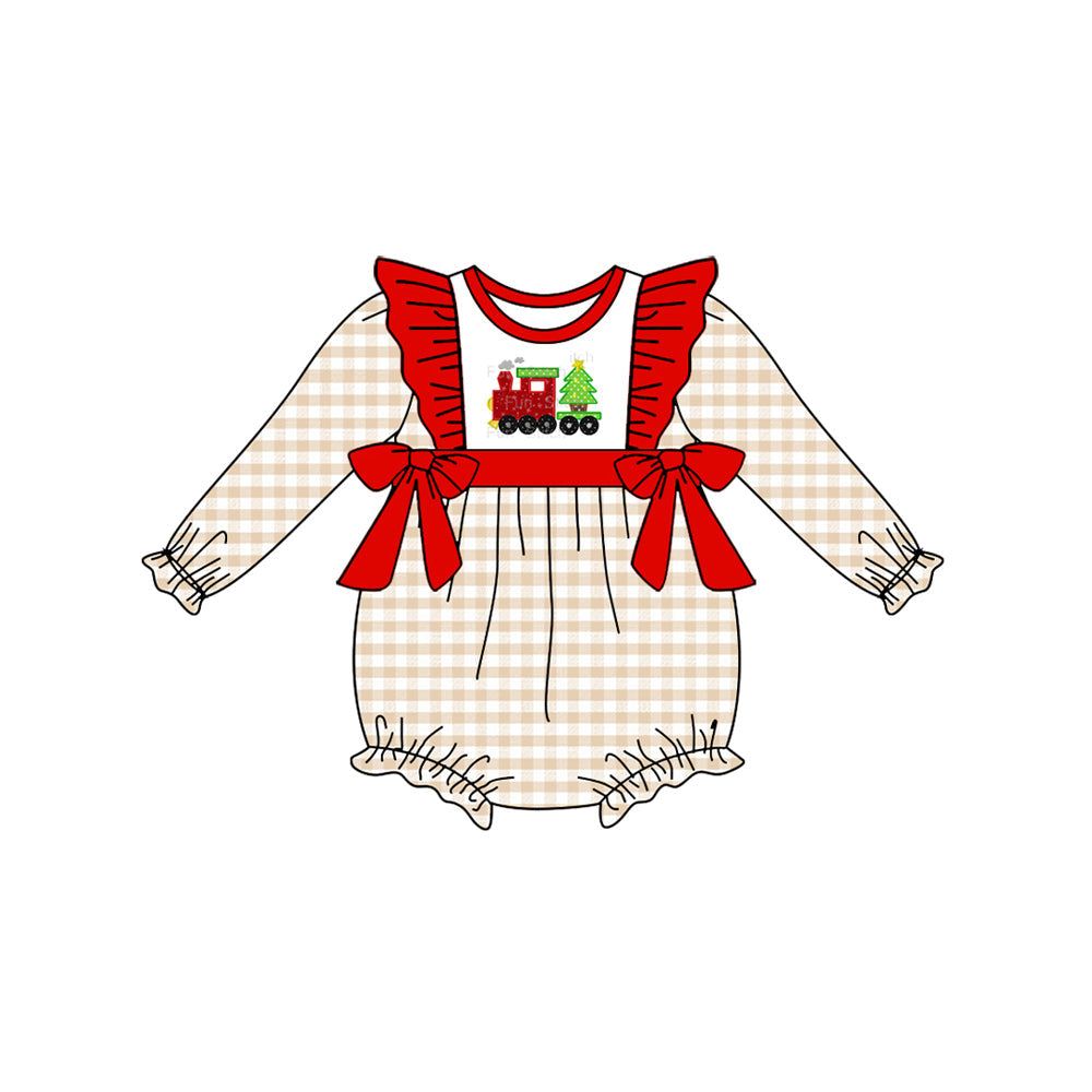 LR1087 Christmas  girl romper 202405 preorder