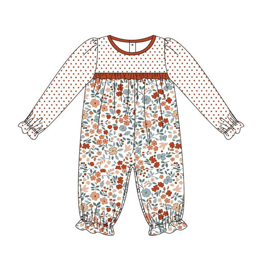 LR1108 flower  girl romper 202405 preorder sibling