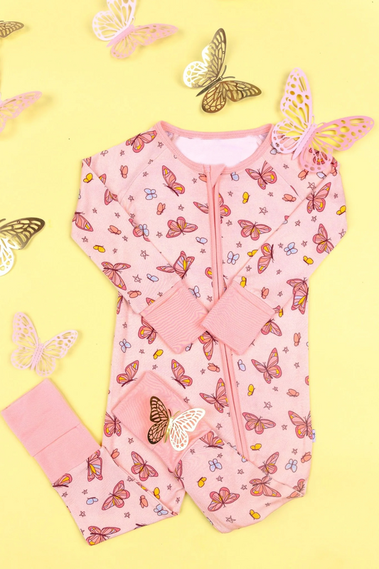 LR1109 butterfly  flower  girl romper 202405 preorder sibling