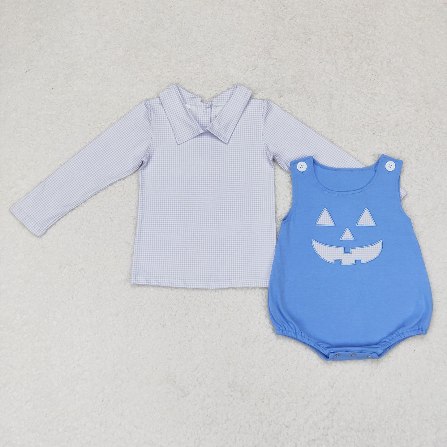 LR1172组合 Halloween boy top and romper outfit set 202407 RTS sibling