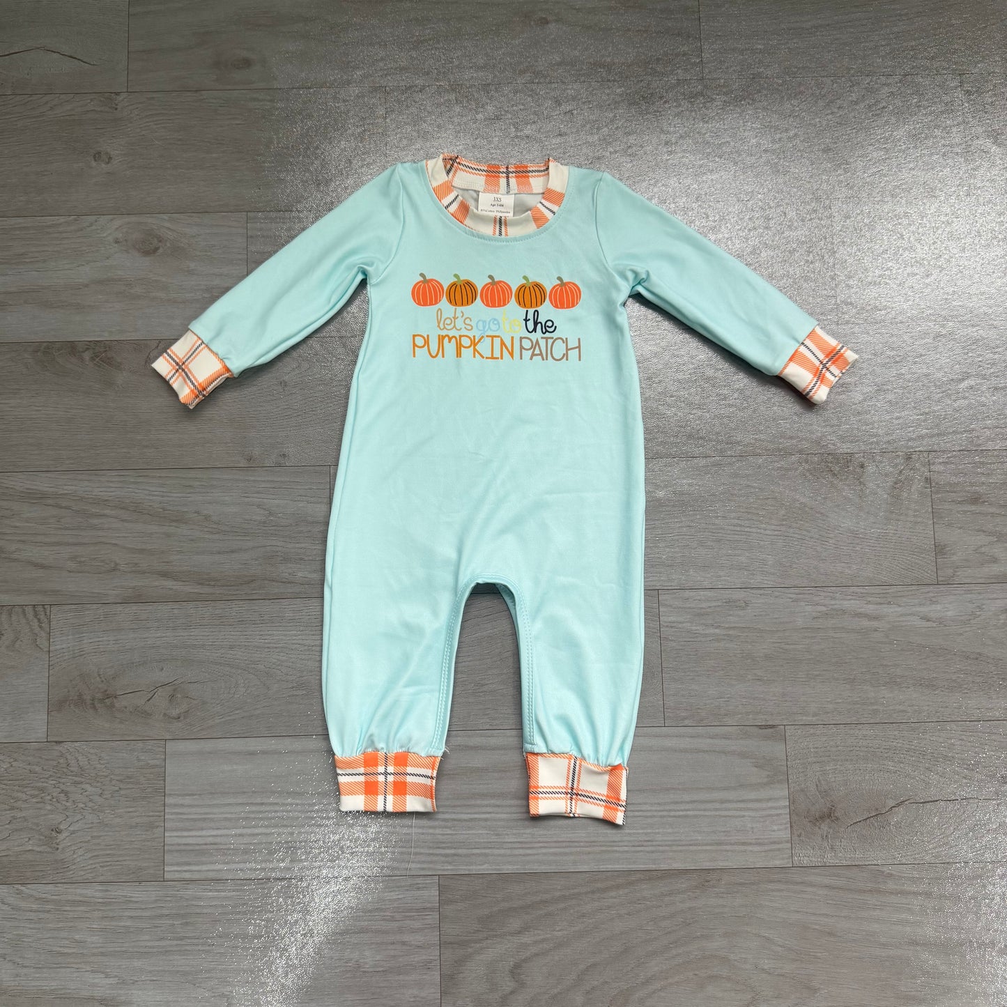 LR1189 Halloween pumpkin boy romper 202607 preorder