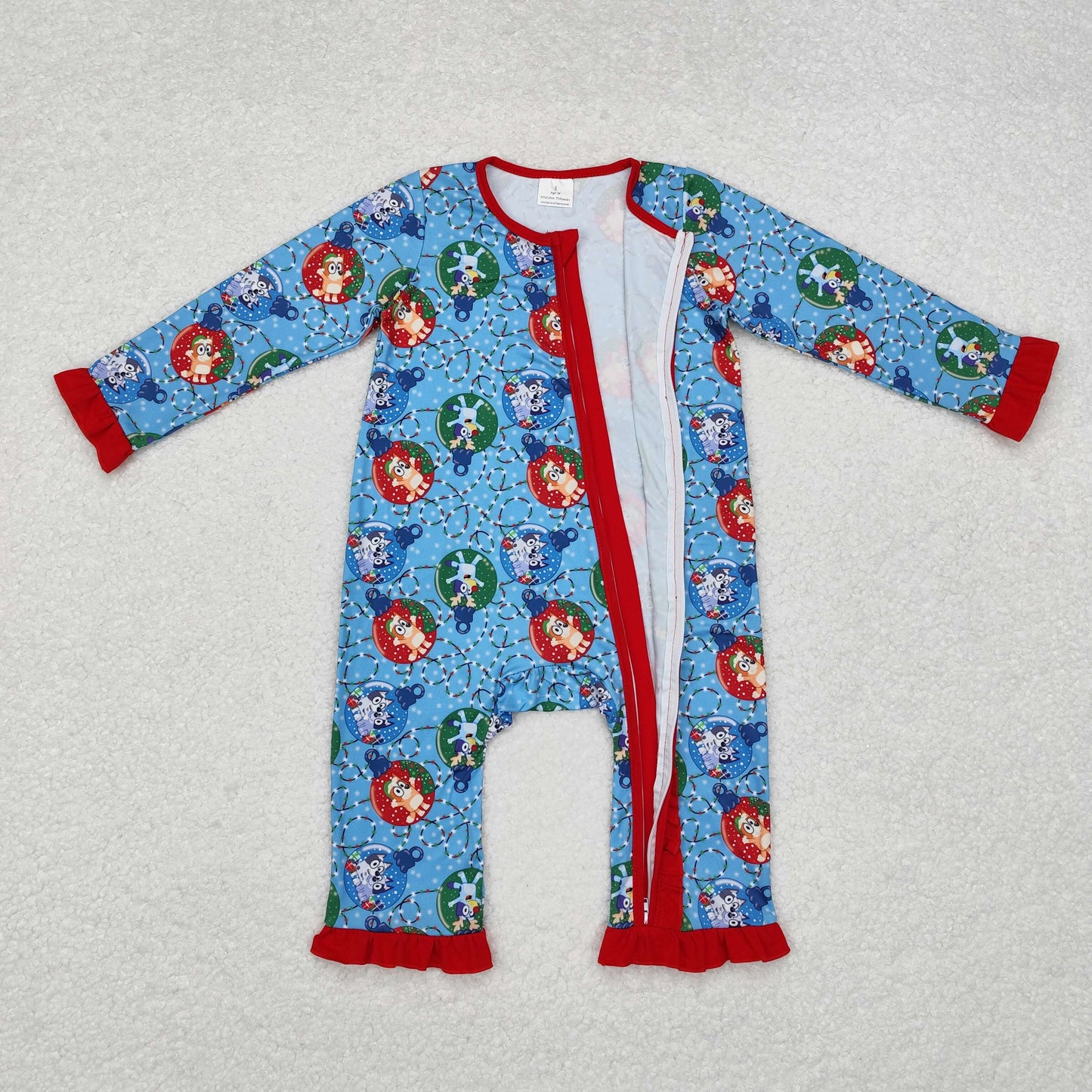 Christmas bluey LR1314 girl romper 202409 RTS