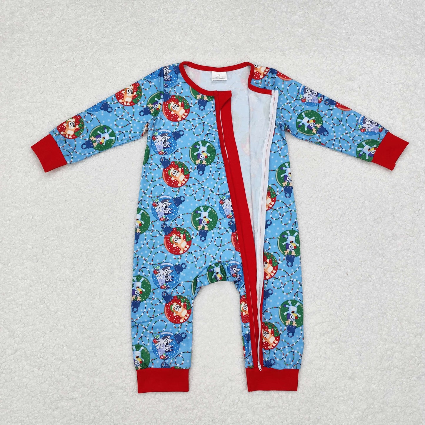Christmas bluey LR1315 boy romper 202409 RTS