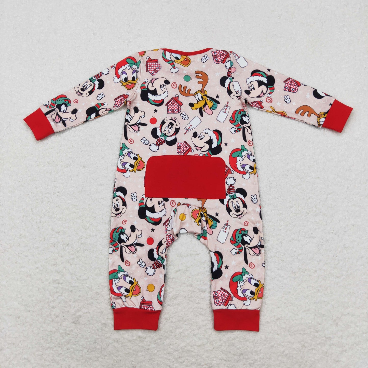 LR1335  sibling mouse Christmas boy romper 202408