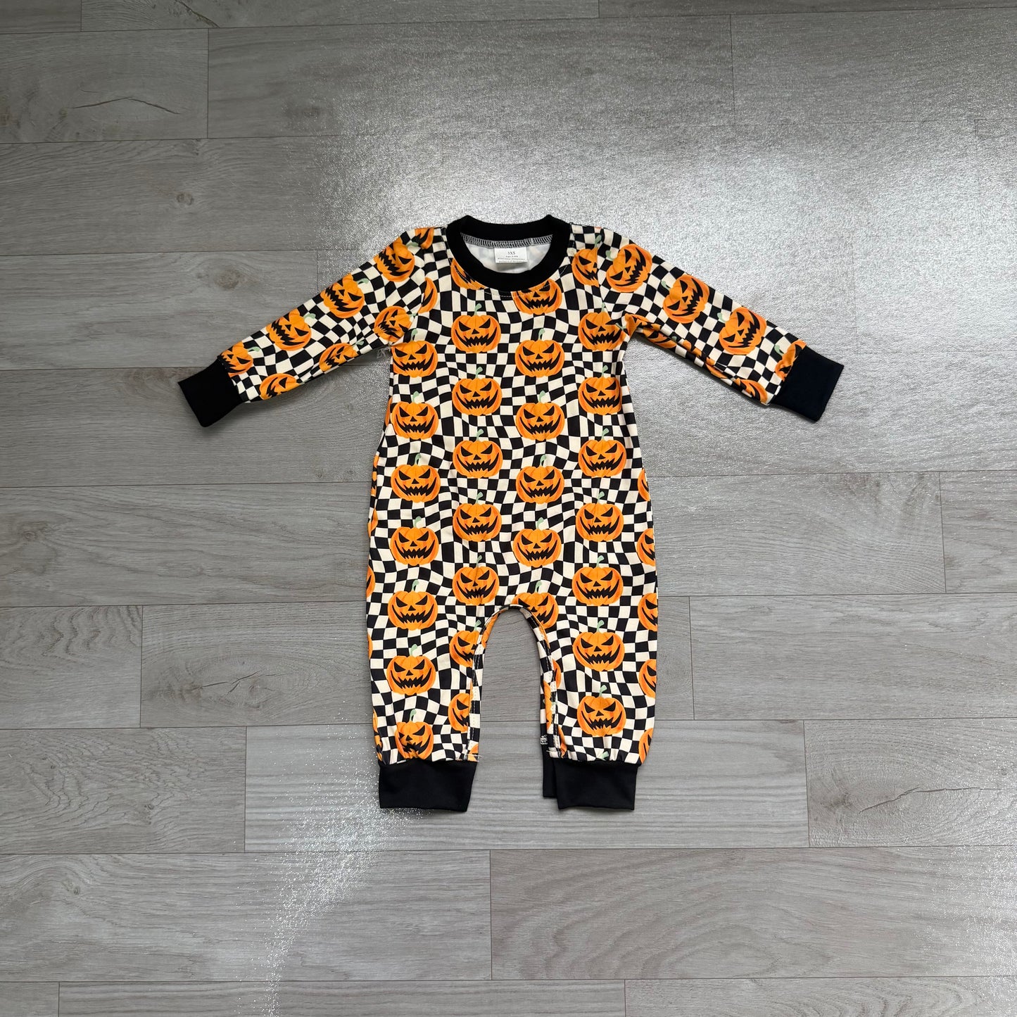 LR1389 Halloween pumpkin boy romper 202607 preorder