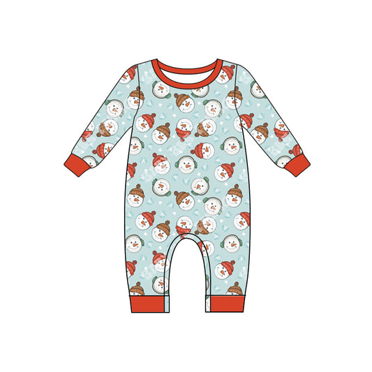 Christmas santa sibling LR1397 boy romper 202407 preorder（复制）