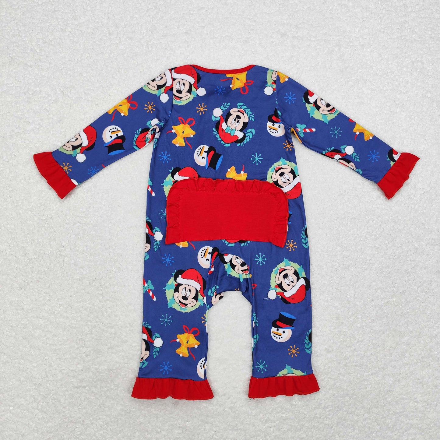 Christmas mouse sibling LR1416 girl romper 202409 RTS