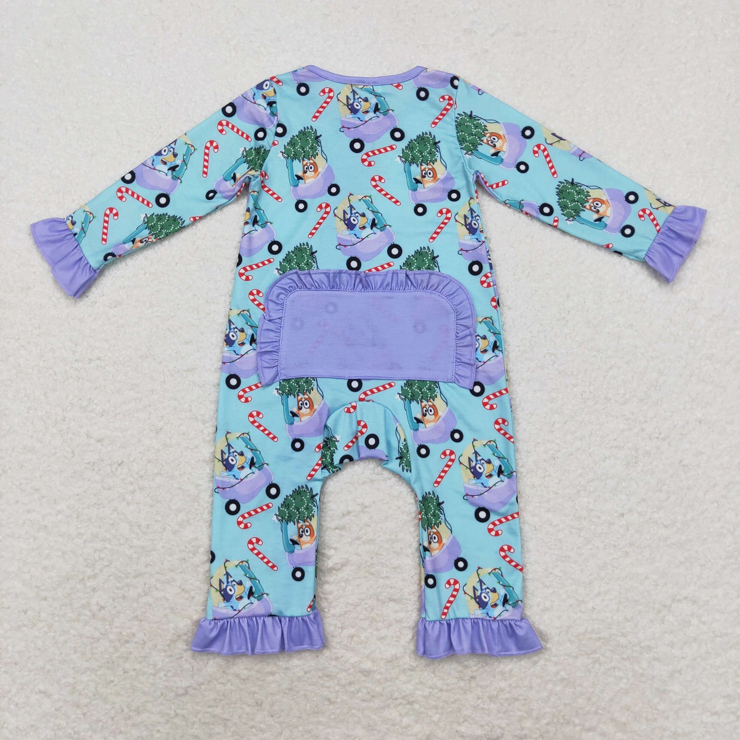 LR1419  BAMBOO Christmas bluey LR1419 girl romper 202408 RTS