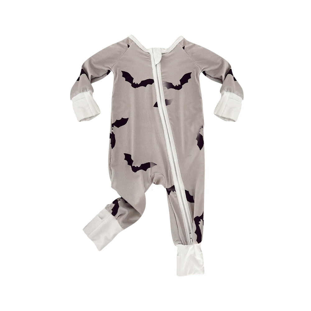 BAMBOO Halloween bat sibling LR1438 boy romper 202409 RTS