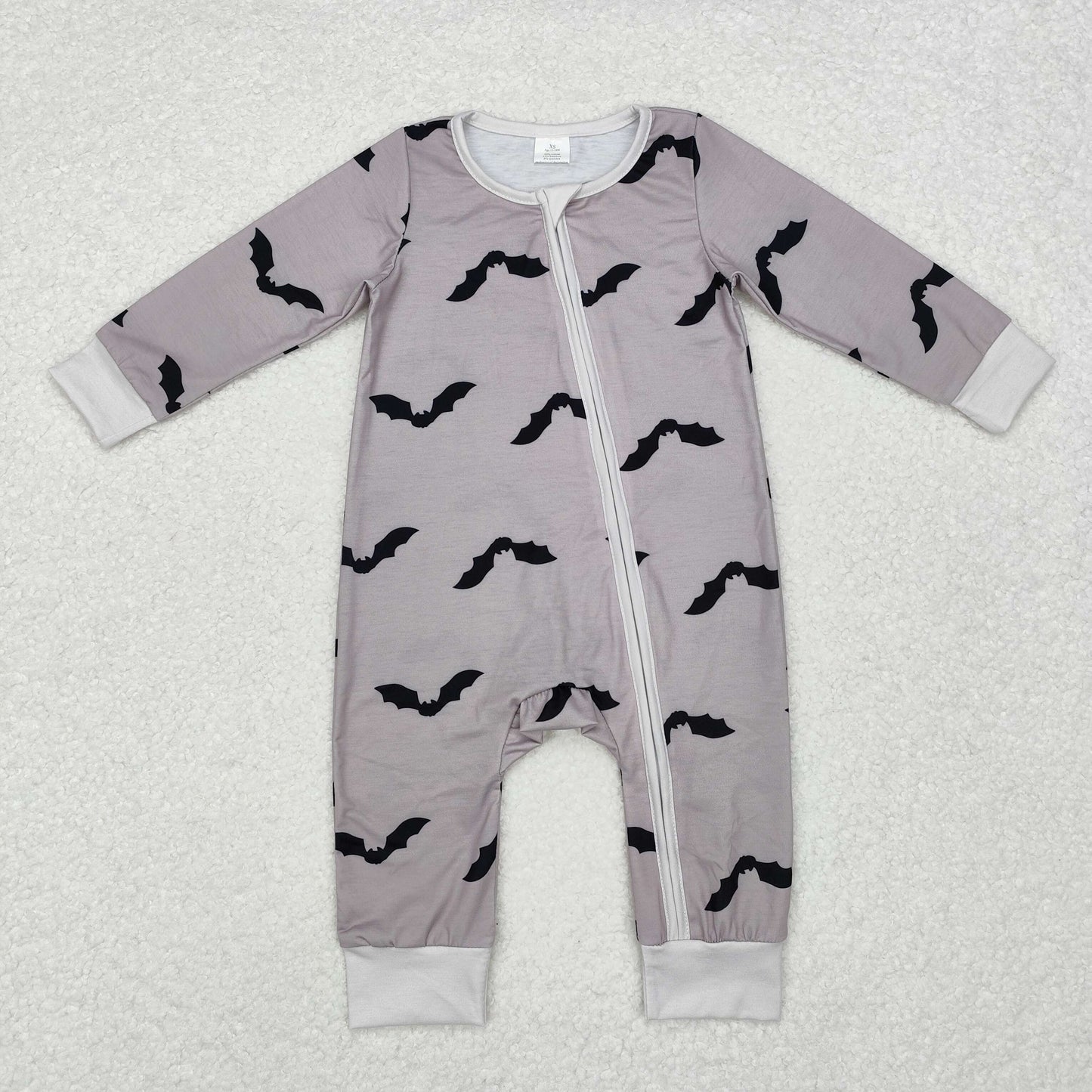 BAMBOO Halloween bat sibling LR1438 boy romper 202409 RTS