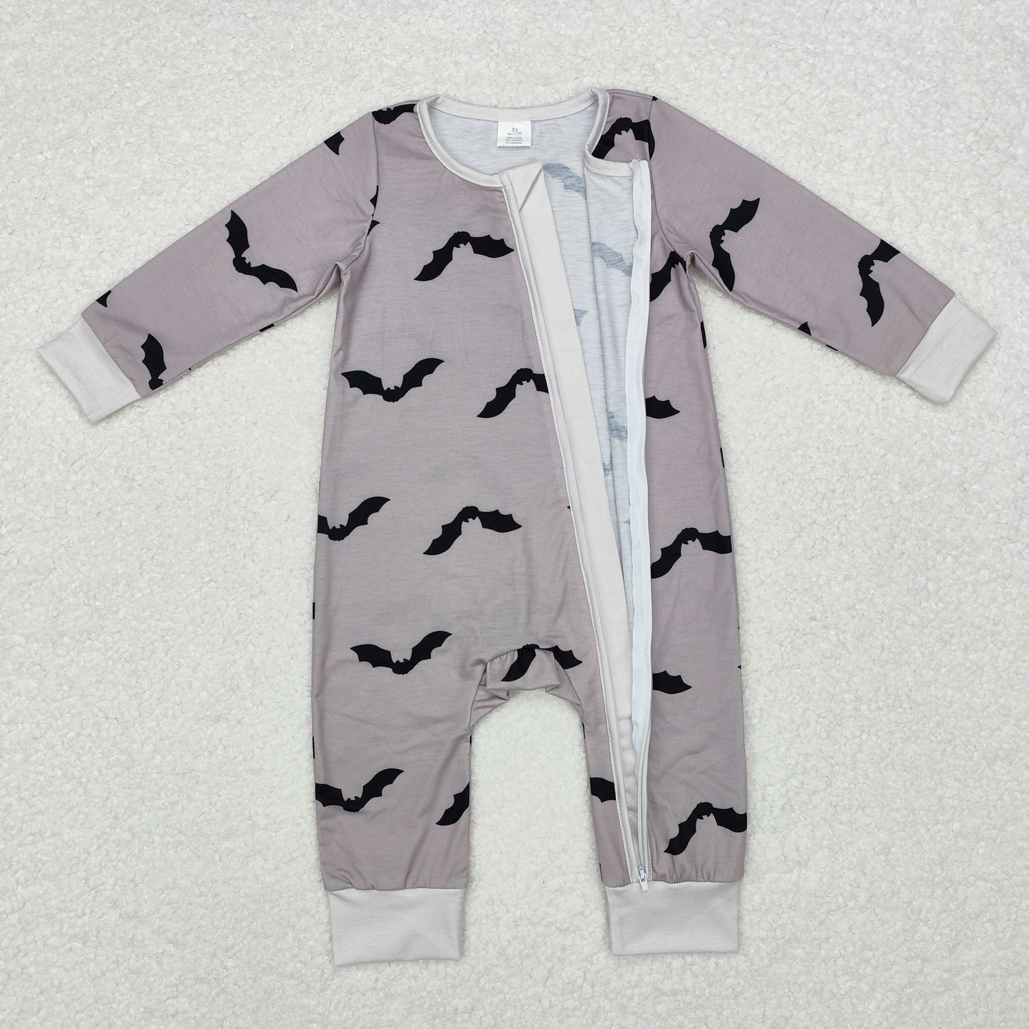 BAMBOO Halloween bat sibling LR1438 boy romper 202409 RTS