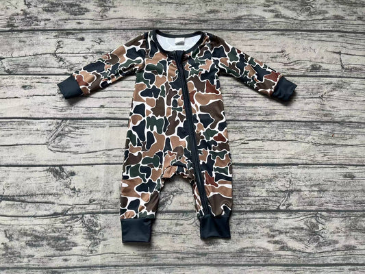 Camo sibling LR1453 boy romper 202408 preorder