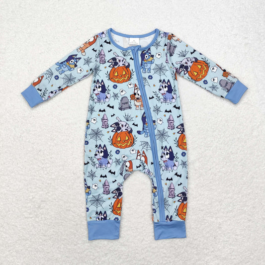 LR1482  Halloween pumpkin boy romper 202408 RTS