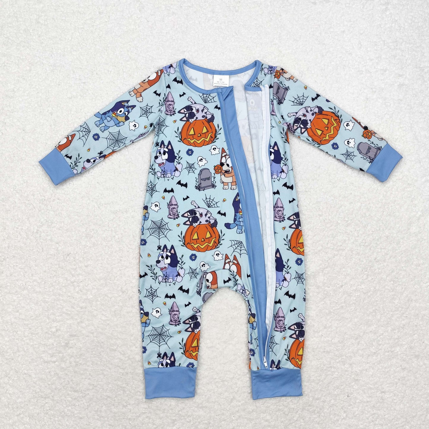 LR1482  Halloween pumpkin boy romper 202408 RTS