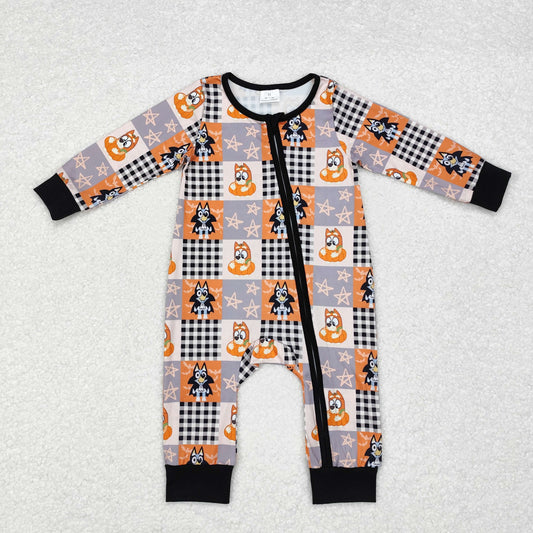 sibling LR1484 Halloween bluey boy romper 202409 RTS