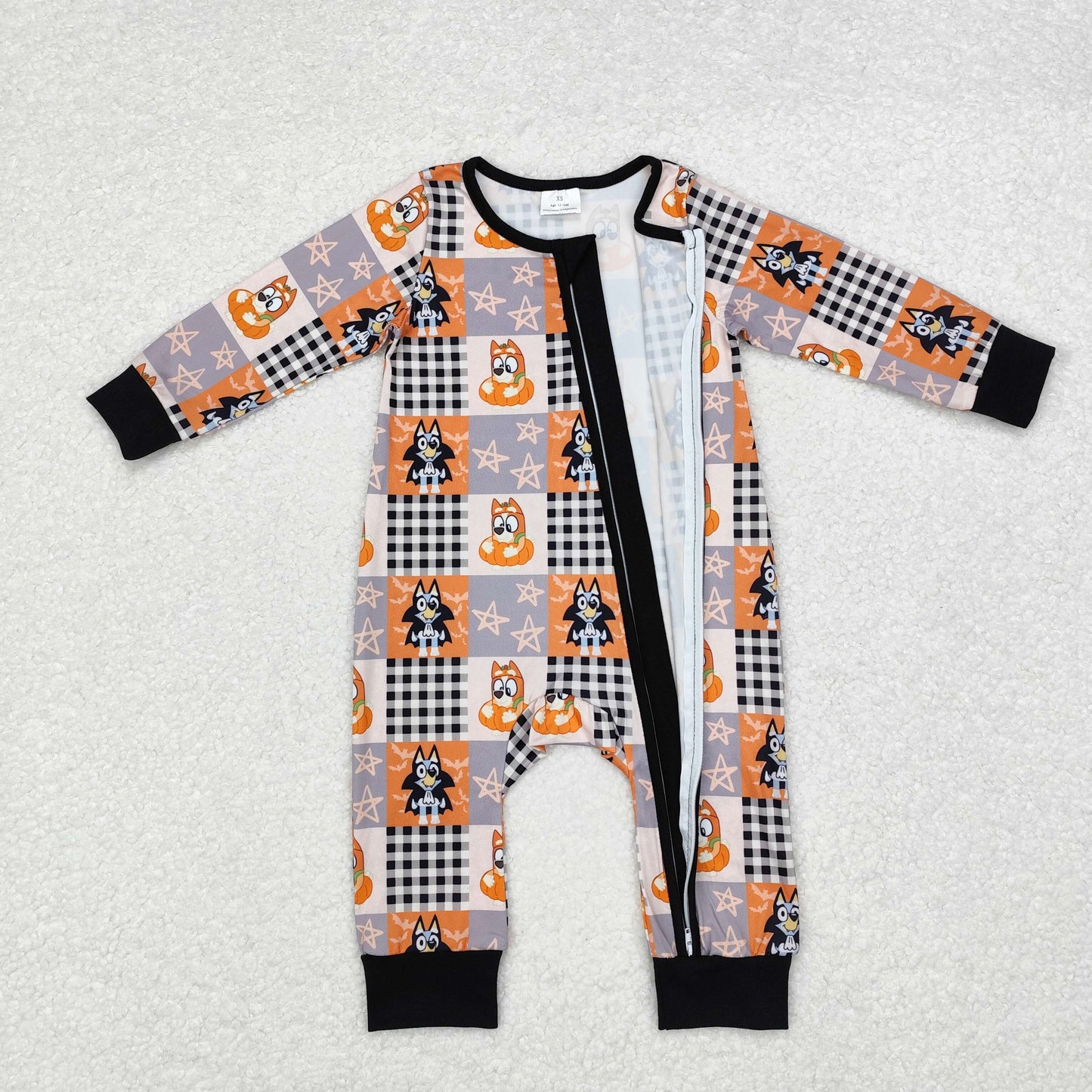 sibling LR1484 Halloween bluey boy romper 202409 RTS