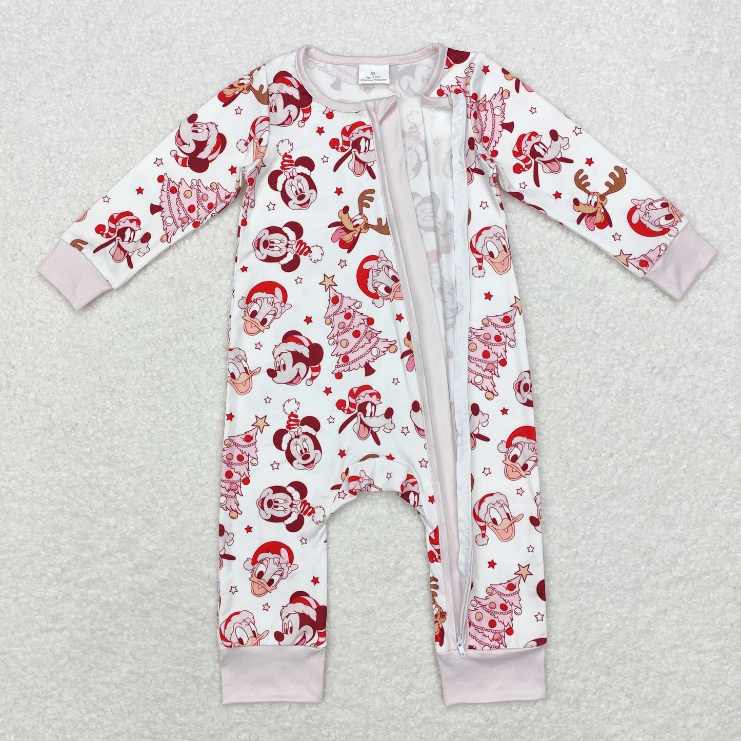 BAMBOO LR1510 mouse Christmas dog girl romper 202408  sibling